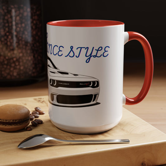 Muscle Car Enthusiast Coffee Mug - Power Performance Style - 11 & 15oz